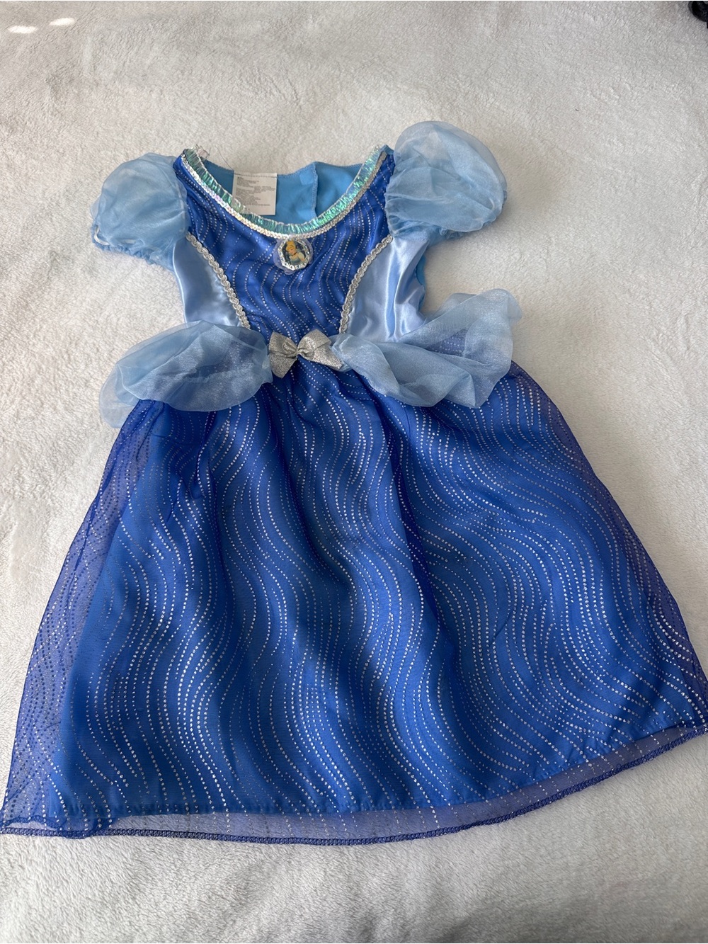 Disney Cinderella-Inspired Blue Sparkle Costume Dress lights up size 4-6x
